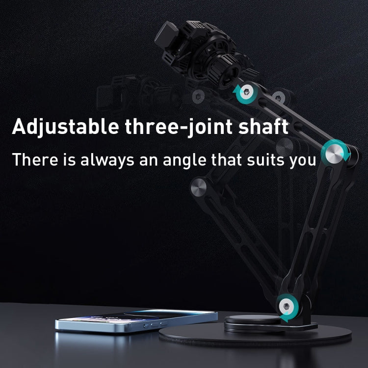 R-JUST HZ43 Cooling Rotating Live Phone Holder(Black) - HoMEdemic™ 