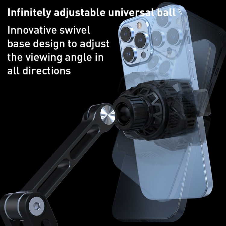 R-JUST HZ43 Cooling Rotating Live Phone Holder(Black) - HoMEdemic™ 