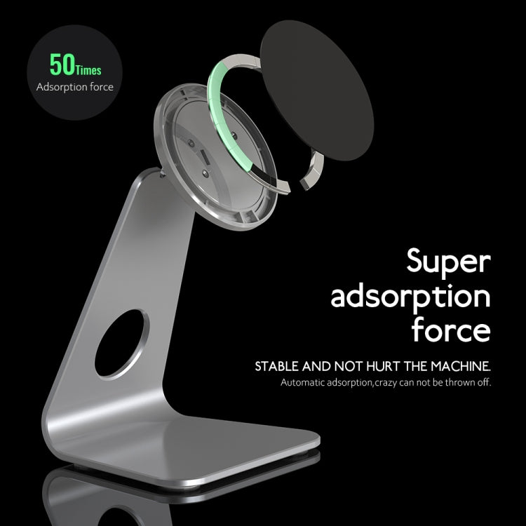 R-JUST SJ19 Round Desktop Magnetic Holder(Silver) - HoMEdemic™ 