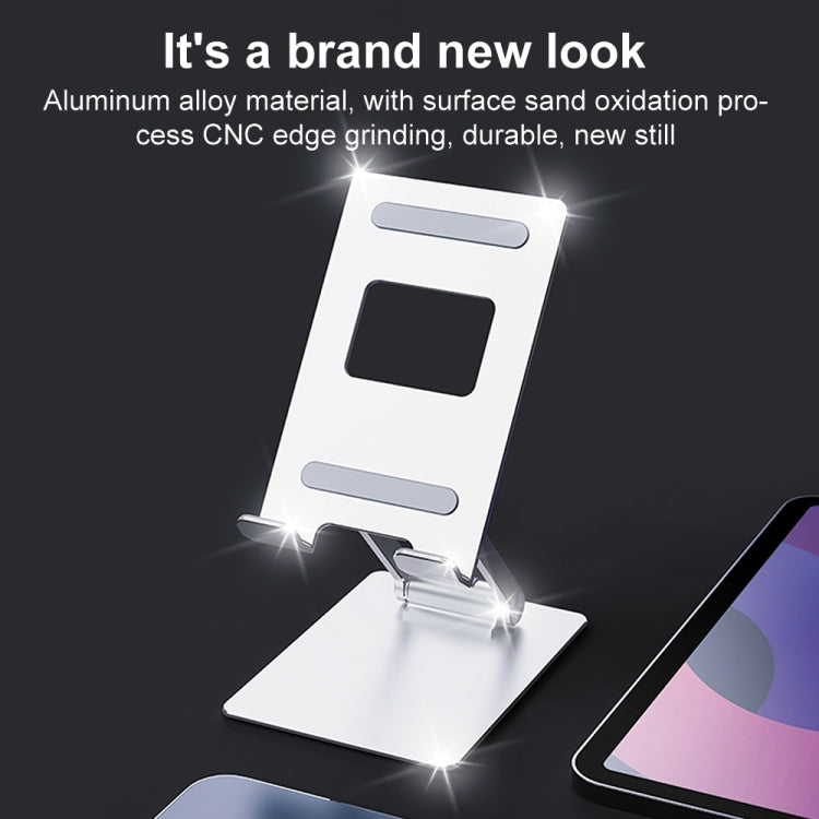 R-JUST SJ33 Aluminum Alloy Folding Phone / Tablet Stand(Silver) - HoMEdemic™ 
