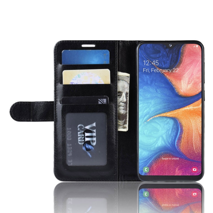 R64 Texture Single Fold Horizontal Flip Leather Case for Galaxy A20e, with Holder & Card Slots & Wallet, For Galaxy A20e - HoMEdemic™ 
