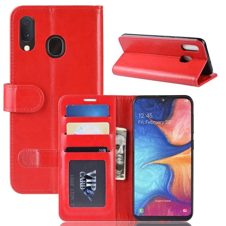 R64 Texture Single Fold Horizontal Flip Leather Case for Galaxy A20e, with Holder & Card Slots & Wallet, For Galaxy A20e - HoMEdemic™ 