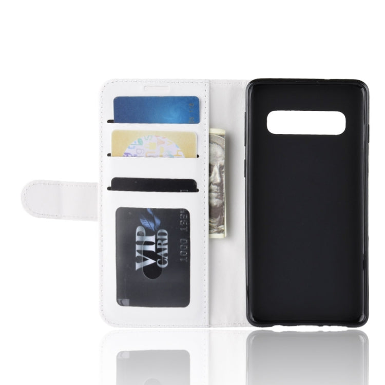 R64 Texture Single Fold Horizontal Flip Leather Case for Galaxy S10+, with Holder & Card Slots & Wallet, For Galaxy S10+ - HoMEdemic™ 
