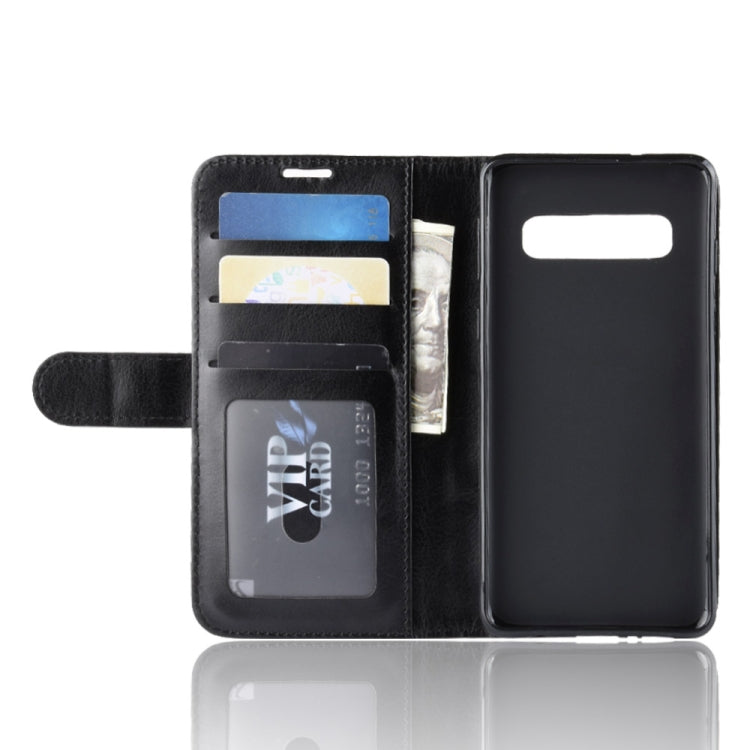R64 Texture Single Fold Horizontal Flip Leather Case for Galaxy S10, with Holder & Card Slots & Wallet, For Galaxy S10 - HoMEdemic™ 