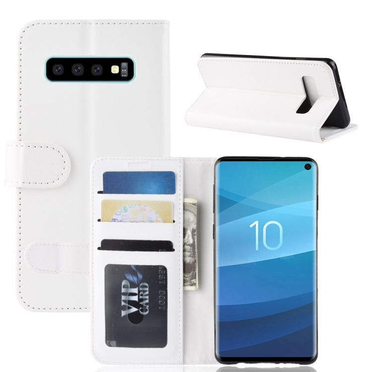 R64 Texture Single Fold Horizontal Flip Leather Case for Galaxy S10, with Holder & Card Slots & Wallet, For Galaxy S10 - HoMEdemic™ 