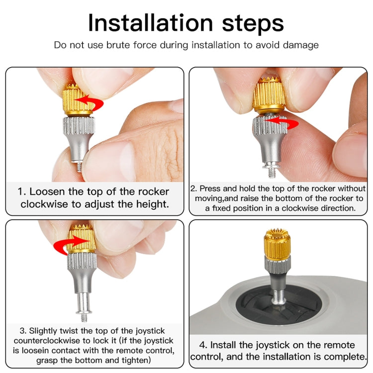 RCSTQ Two-color Retractable Thumb Rocker Joystick for DJI FPV Combo Drone Remote Control - HoMEdemic™ 