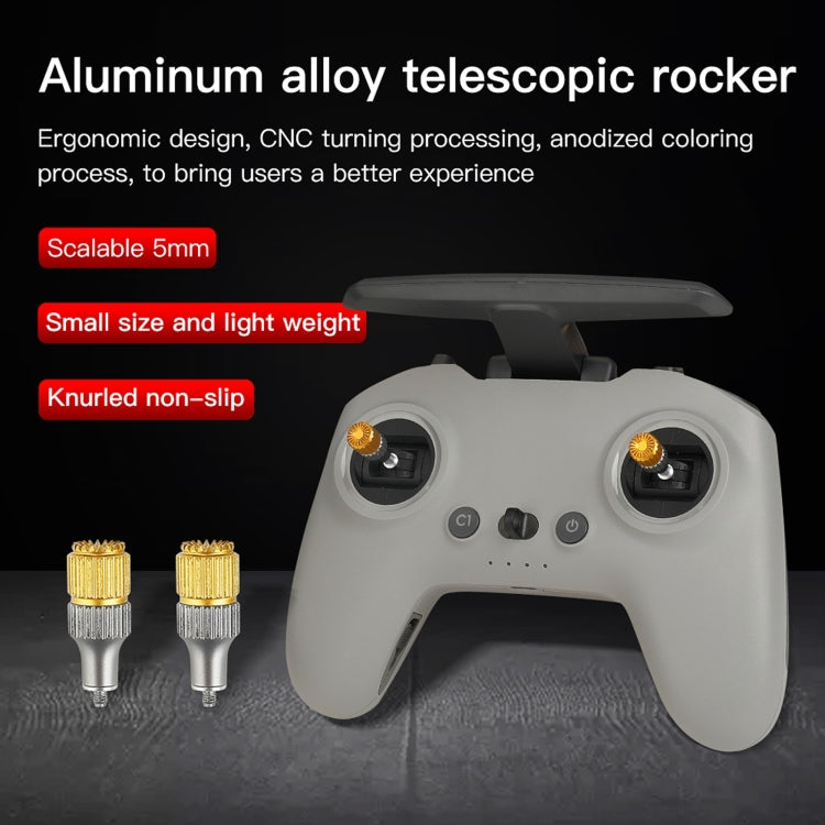 RCSTQ Two-color Retractable Thumb Rocker Joystick for DJI FPV Combo Drone Remote Control - HoMEdemic™ 