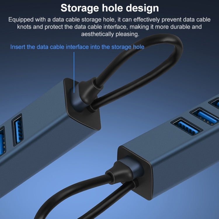 RDS 6307-3 USB-C / Type-C to USB3.0 + Dual USB2.0 + RJ45 4 in 1 HUB Adapter - HoMEdemic™ 