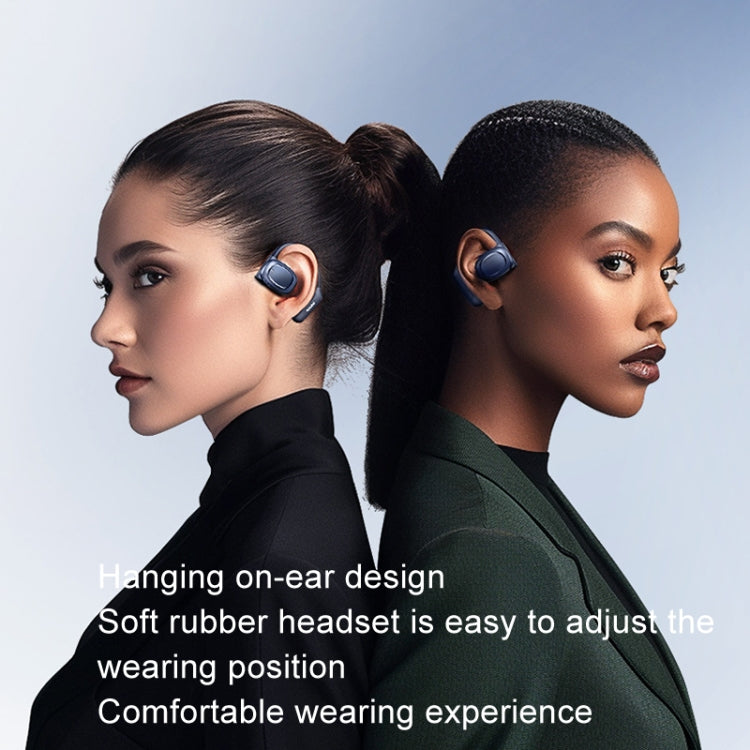 REMAX OpenBuds P5 Colorful Crystal Hanging Ear Air Conduction Bluetooth Earphone OWS Sports Music Wireless Earphone(White) - HoMEdemic™ 