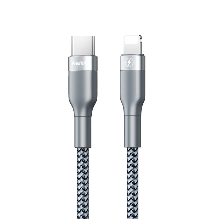 REMAX RC-009i 1m 2.22A USB-C / Type-C to 8 Pin 20W PD Fast Charging Data Cable(Silver) - HoMEdemic™ 