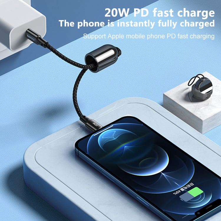 REMAX RC-140i Thor Series PD 20W USB-C / Type-C to 8 Pin Portable Lanyard Data Cable, Cable Length: 1.2m - HoMEdemic™ 