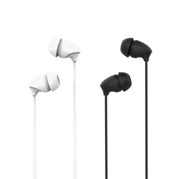REMAX RM-588 In-Ear Stereo Sleep Earphone with Wire Control & MIC & Support Hands-free(White) - HoMEdemic™ 