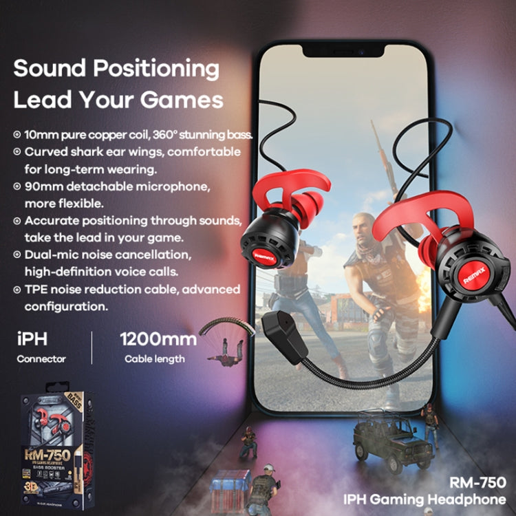 REMAX RM-750 8PIN Interface Gaming Earphone - HoMEdemic™ 