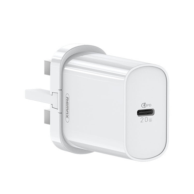 REMAX RP-U70 Jane Series 20W USB-C/Type-C PD Fast Charger, Specification:UK Plug(White) - HoMEdemic™ 