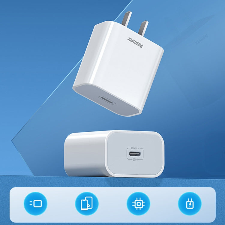 REMAX RP-U79 Speed Series 20W USB-C/Type-C Multi-Compatible Fast Charger, Specification:CN Plug(White) - HoMEdemic™ 