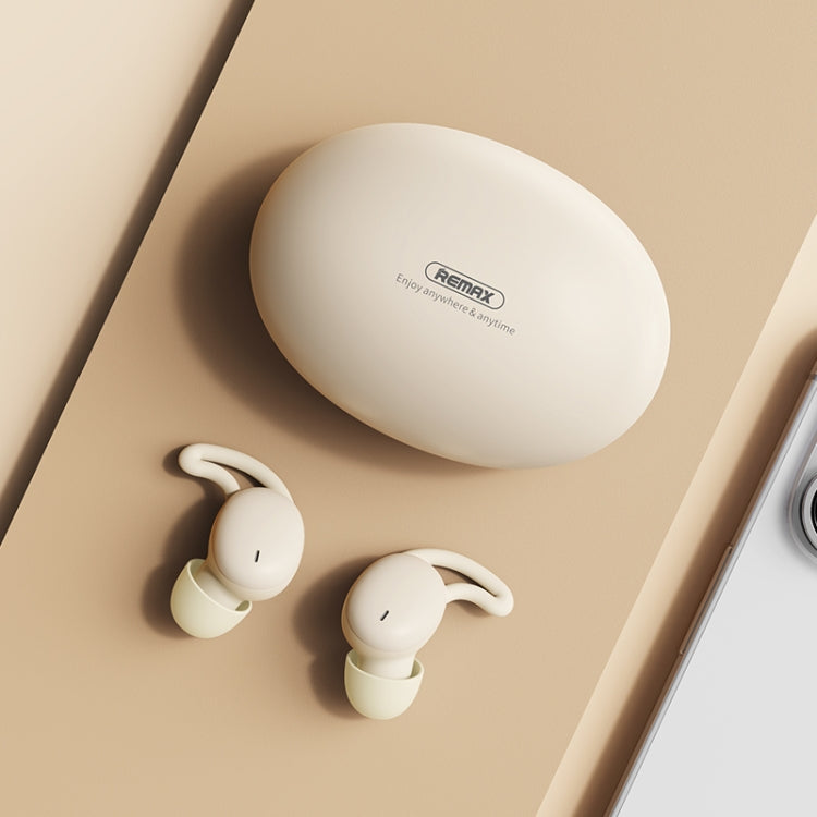 REMAX SleepBuds Z2 Sleep Wireless Music Headphones Half In-Ear Stereo TWS Bluetooth Earphone(Beige) - HoMEdemic™ 