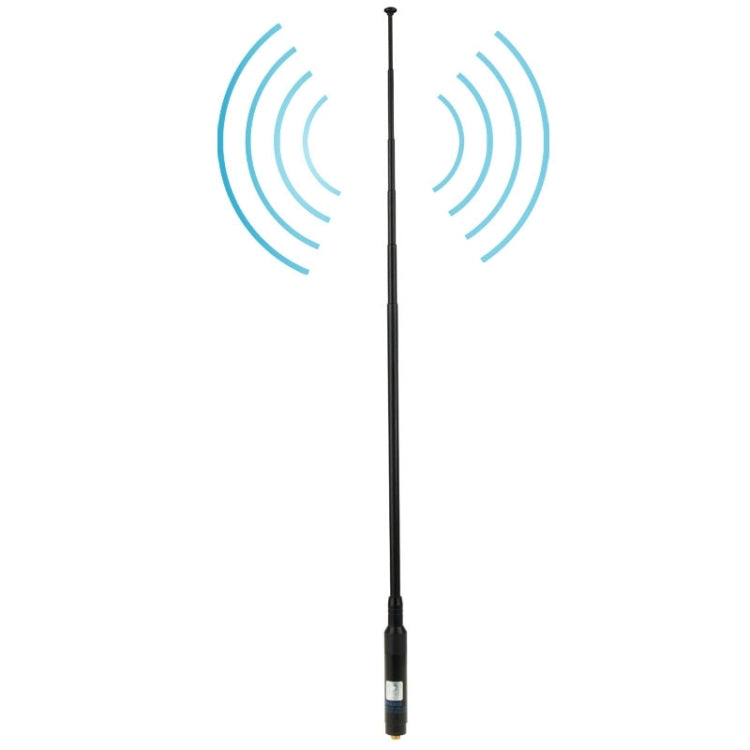 RH660S Dual Band 144/430MHz High Gain SMA-F Telescopic Handheld Radio Antenna for Walkie Talkie, Antenna Length: 108.5cm - HoMEdemic™ 