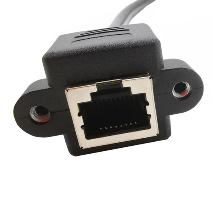 RJ45 Female to Female LAN Extension Cable with Screw Lock, Length:2m - HoMEdemic™ 