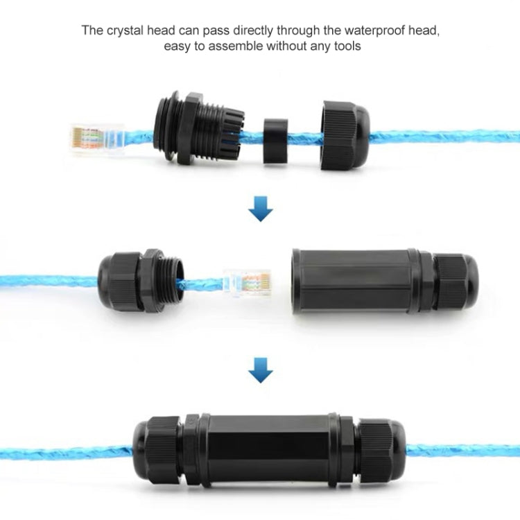RJ45 Waterproof Connector Double Head Lan Coupler Adapter - HoMEdemic™ 