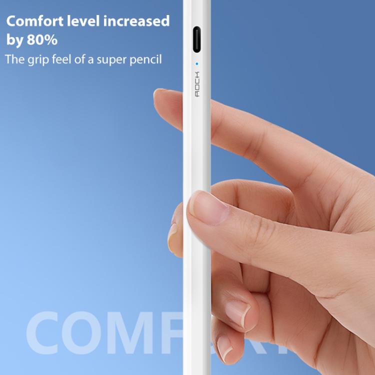 ROCK B05 Replaceable Active Magnetic Capacitive Pen for iPad 2018 or Above(White) - HoMEdemic™ 