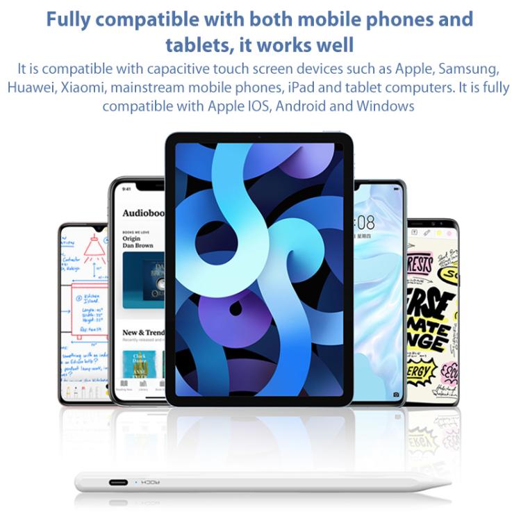 ROCK B05 Replaceable Active Magnetic Capacitive Pen for iPad 2018 or Above(White) - HoMEdemic™ 