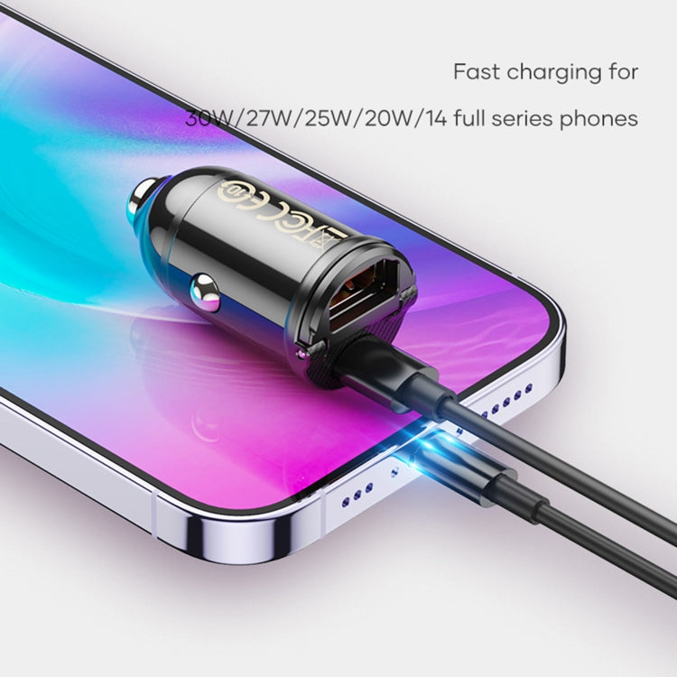 ROCK C13-F H18 Mini Portable Dual Port USB + USB-C / Type-C Car Fast Charger - HoMEdemic™ 