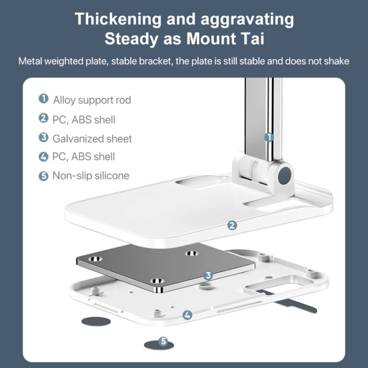 ROCK Desktop Folding Mobile Phone Holder (Black) - HoMEdemic™ 