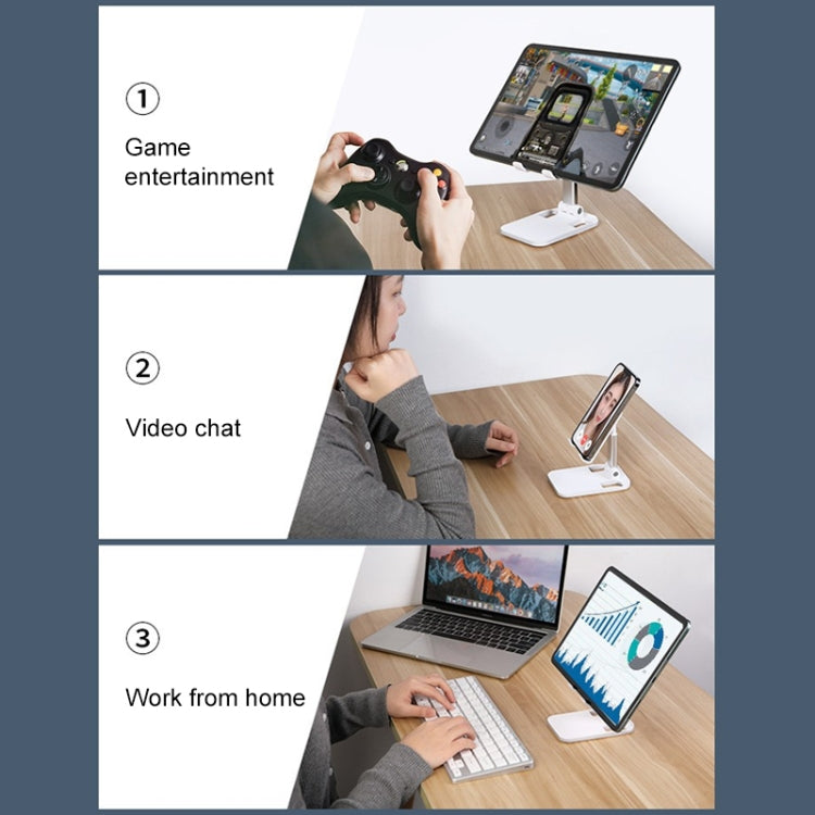 ROCK Desktop Folding Mobile Phone Holder (Black) - HoMEdemic™ 