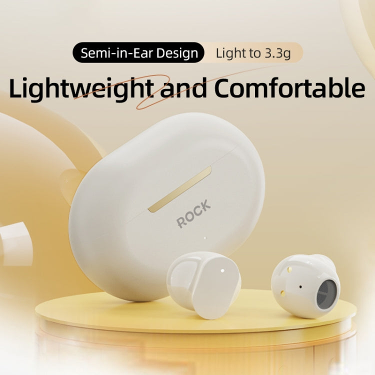 ROCK EB900 Bluetooth 5.3 TWS Bluetooth Earphones(Beige) - HoMEdemic™ 