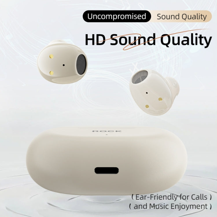 ROCK EB900 Bluetooth 5.3 TWS Bluetooth Earphones(Beige) - HoMEdemic™ 