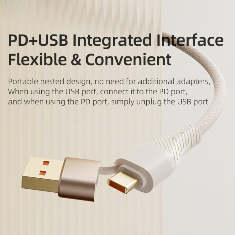 ROCK G20 Two to Three 5A USB+Type-C to 8 Pin+Type-C+Micro USB Fast Charging Data Cable, Length: 1.5m(Black) - HoMEdemic™ 