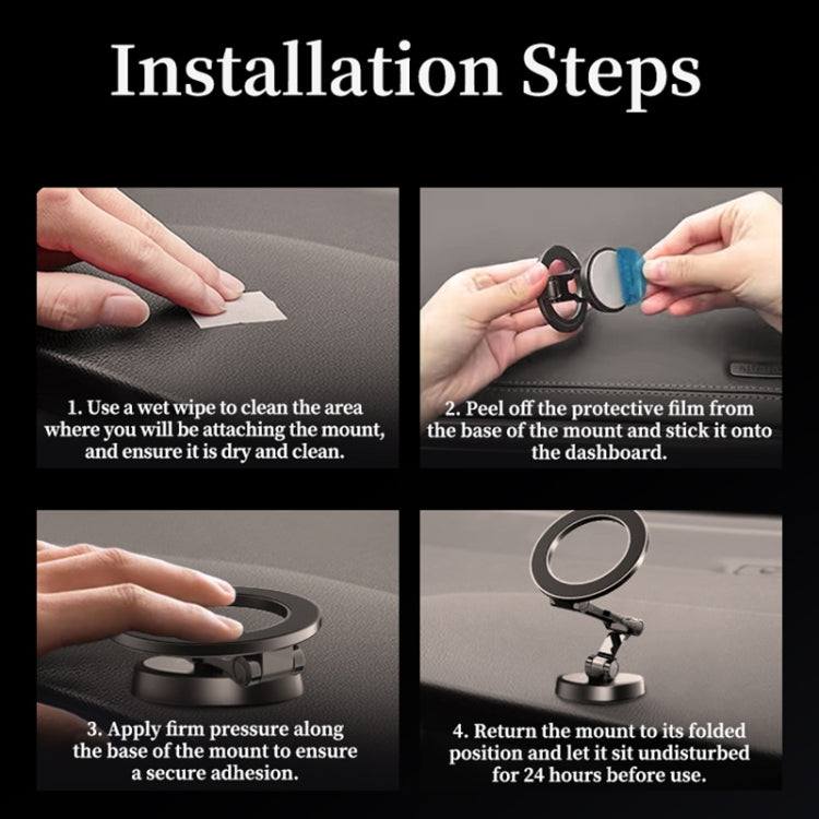 ROCK Q08 Car Magnetic Foldable Phone Holder(Black) - HoMEdemic™ 