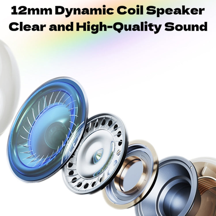 ROCK RAU0766 Bubble Transparent TWS Wireless Bluetooth Earphone with Lanyard(Beige) - HoMEdemic™ 