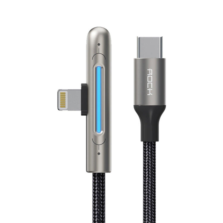 ROCK RCB0811 M3 20W USB-C/Type-C to 8 Pin Zinc Alloy Fast Charging Mobile Game Data Cable, Length: 1m - HoMEdemic™ 
