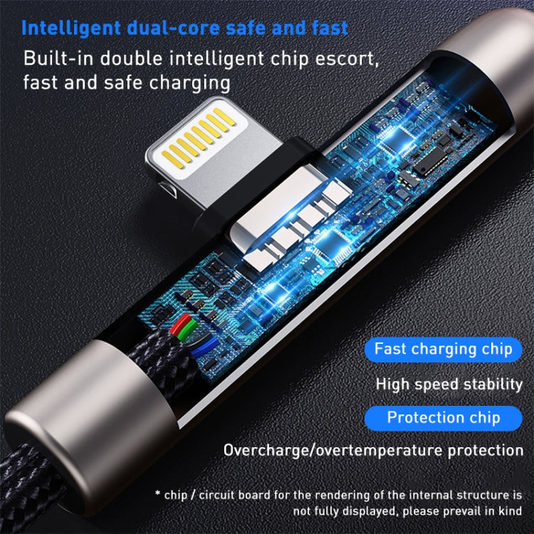 ROCK RCB0811 M3 20W USB-C/Type-C to 8 Pin Zinc Alloy Fast Charging Mobile Game Data Cable, Length: 1m - HoMEdemic™ 