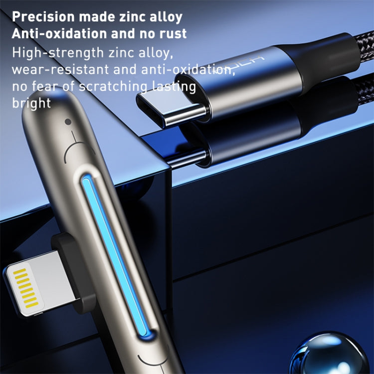ROCK RCB0811 M3 20W USB-C/Type-C to 8 Pin Zinc Alloy Fast Charging Mobile Game Data Cable, Length: 1m - HoMEdemic™ 