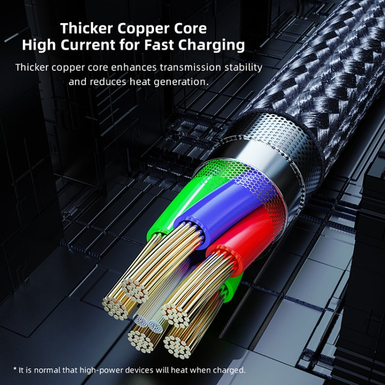 ROCK RCB0811 M3 20W USB-C/Type-C to 8 Pin Zinc Alloy Fast Charging Mobile Game Data Cable, Length: 1m - HoMEdemic™ 