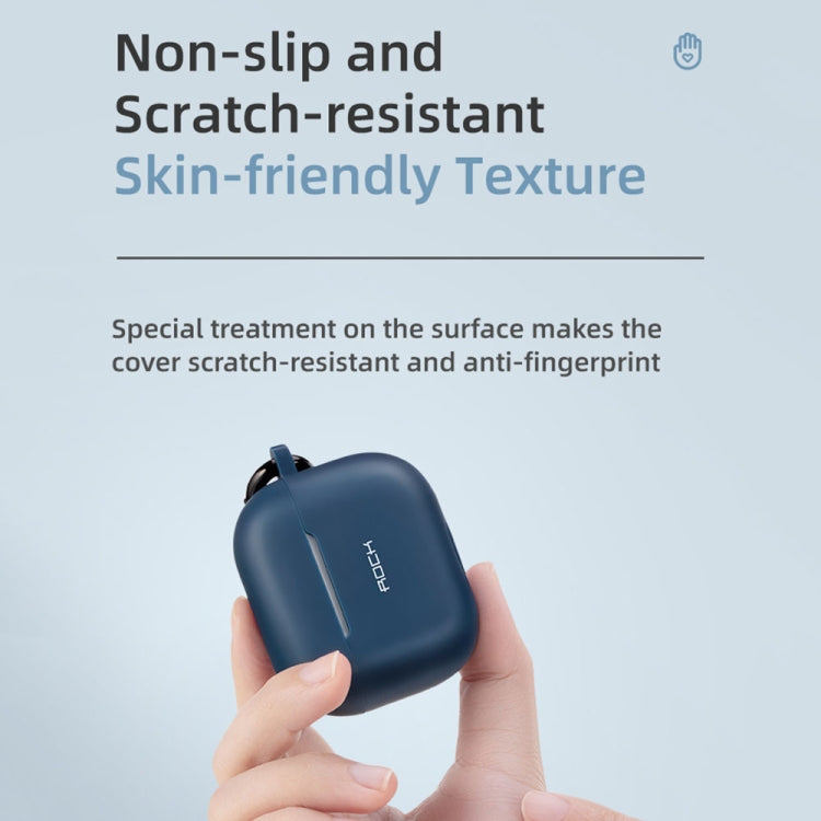 ROCK RPC3013 Silicone Earphone Protective Case with Hook For AirPods 3(Black) - HoMEdemic™ 