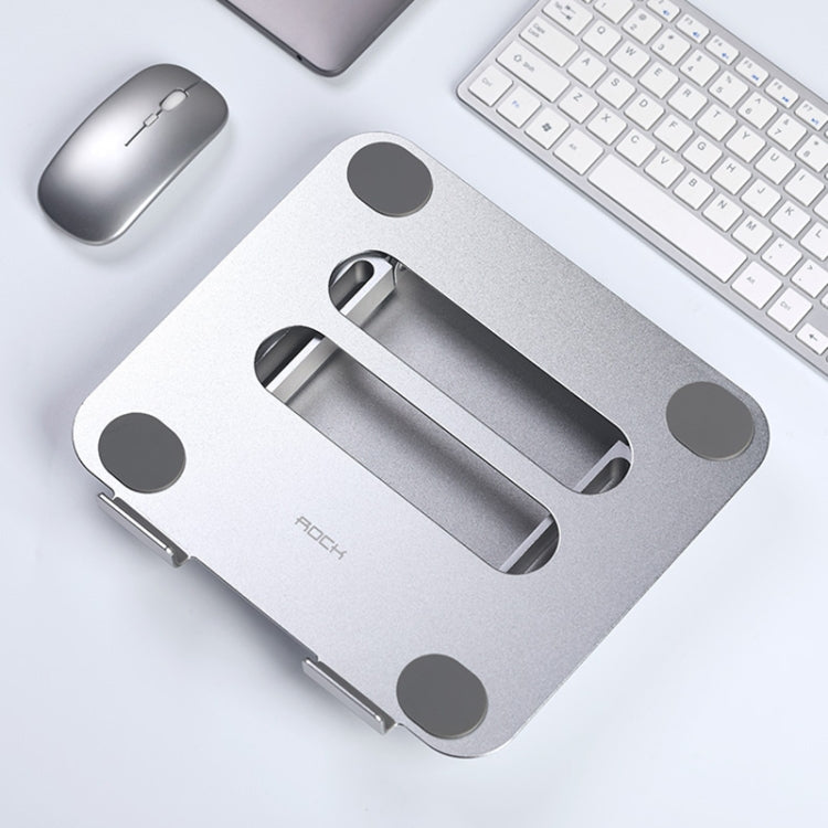 ROCK RPH0972 Aluminum Alloy Liftable Laptop Cooling Bracket(Silver) - HoMEdemic™ 