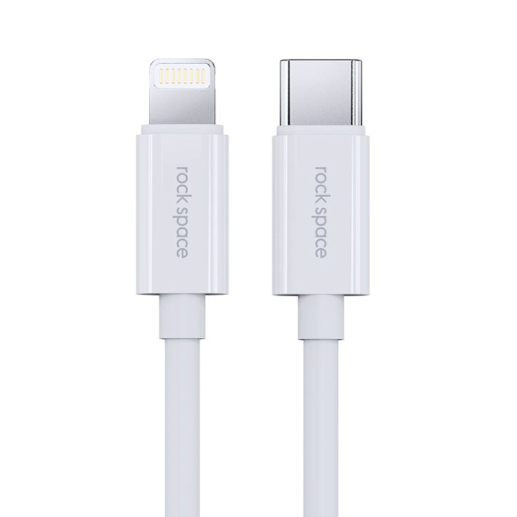 ROCK Space Z19 PD  20W 3A USB-C / Type-C to 8 Pin Fast Charging TPE Data Cable, Cable Length: 1m - HoMEdemic™ 