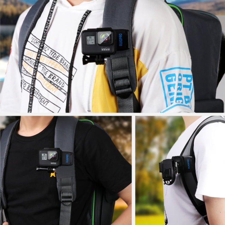 RUIGPRO 360 Degree Rotation J-Type Backpack Rec-Mounts Clip Clamp Mount with Screw for GoPro HERO9 Black / HERO8 Black /HERO7 /6 /5, DJI Osmo Action, Xiaoyi and Other Action Cameras - HoMEdemic™ 