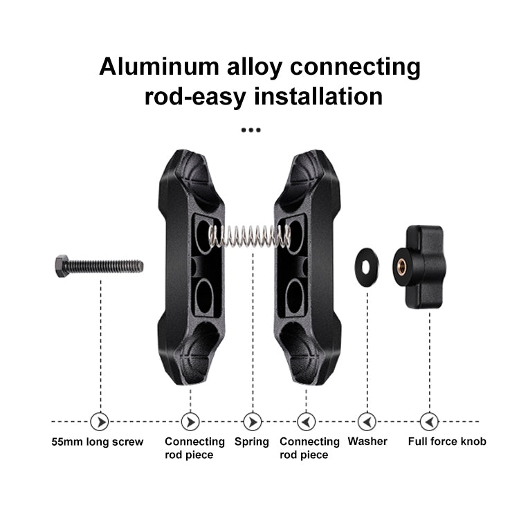 RUIGPRO Crab Clamp Action Camera Bracket 1/4 Ball Head Mount with Rod - HoMEdemic™ 