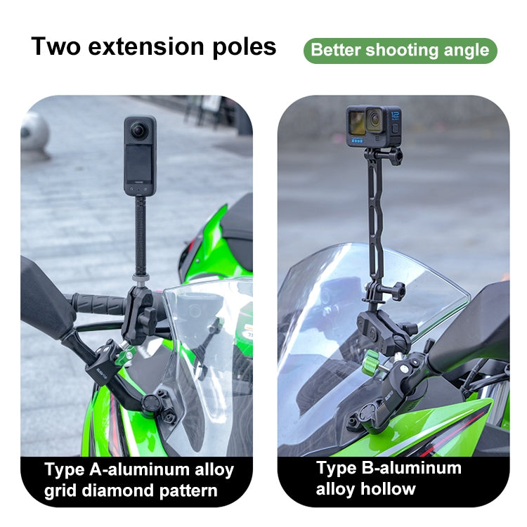 RUIGPRO Crab Clamp Action Camera Bracket 3-claw Ball Head Mount with Rod - HoMEdemic™ 