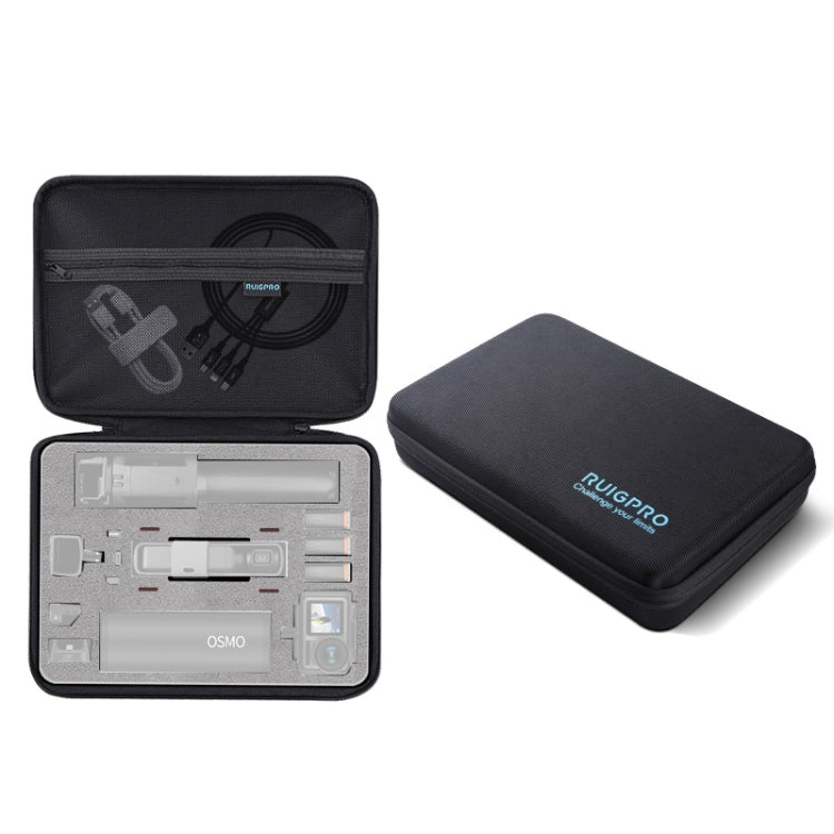 RUIGPRO Oxford Waterproof Storage Box Case Bag for DJI OSMO Pocket Gimble Camera / OSMO Action, Size: 30.2x20.8x7.2cm (Black) - HoMEdemic™ 