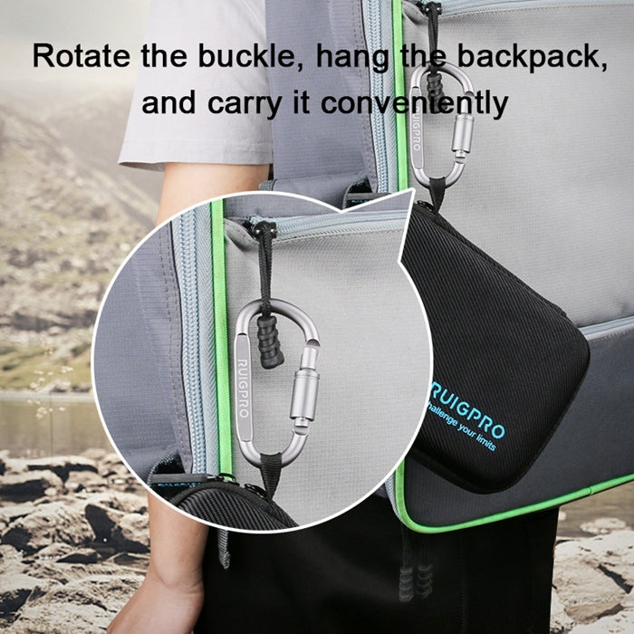 RUIGPRO Shockproof Waterproof Portable Case Box for DJI Osmo Action, Size: 28cm x 19.7cm x 6.8cm(Black) - HoMEdemic™ 