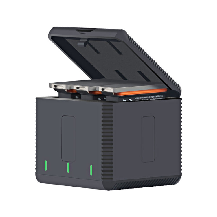 RUIGPRO USB Triple Batteries Housing Charger Box with LED Indicator Light for DJI OSMO Action 1 - HoMEdemic™ 