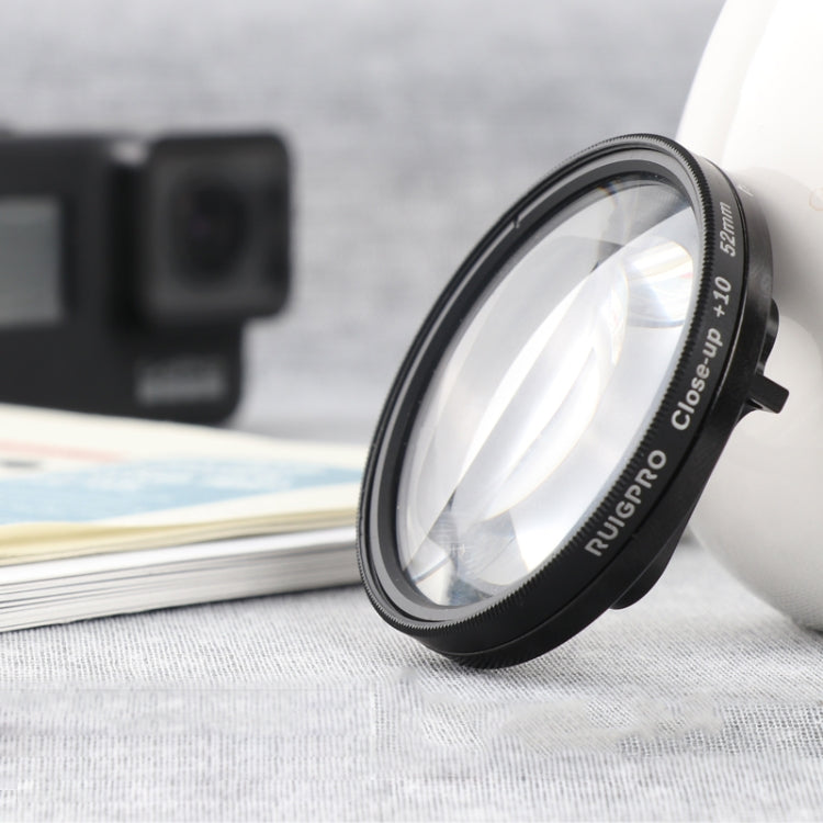 RUIGPRO for GoPro HERO 7/6 /5 Professional 52mm 10X Close-up Lens Filter with Filter Adapter Ring & Lens Cap - HoMEdemic™ 