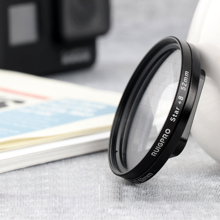 RUIGPRO for GoPro HERO 7/6 /5 Professional 52mm 8X Star Effect Lens Filter with Filter Adapter Ring & Lens Cap - HoMEdemic™ 