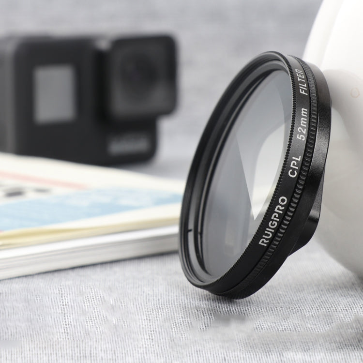RUIGPRO for GoPro HERO 7/6 /5 Professional 52mm CPL Lens Filter with Filter Adapter Ring & Lens Cap - HoMEdemic™ 