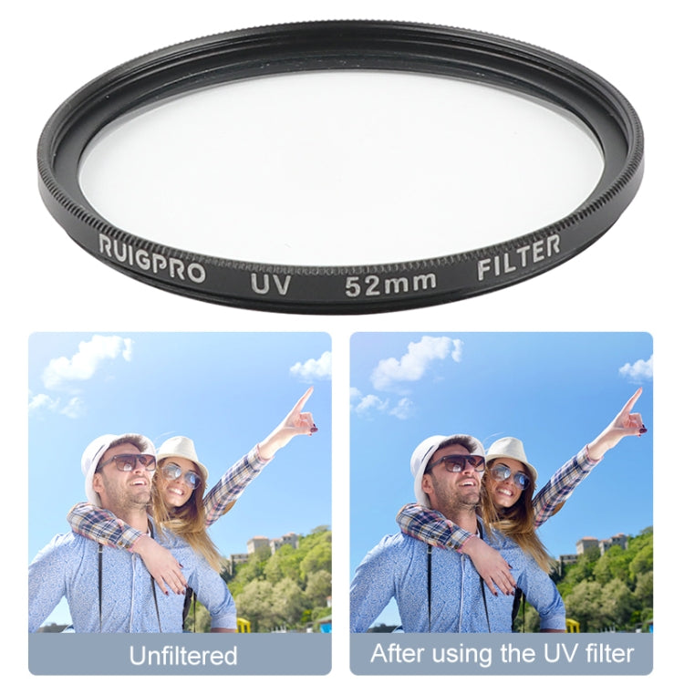 RUIGPRO for GoPro HERO 7/6 /5 Professional 52mm UV Lens Filter with Filter Adapter Ring & Lens Cap - HoMEdemic™ 